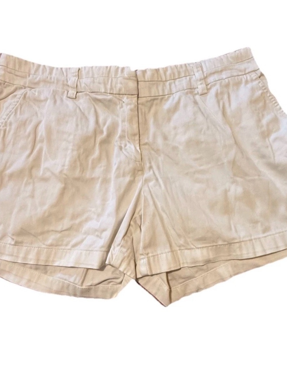 Cambridge Dry Goods Women 8 Classic Khaki Shorts Cotton Stretch Tailored Cute